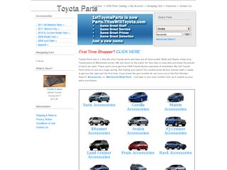 Toyota Parts and Accessories for your.