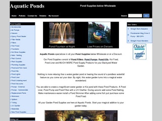 Aquatic Ponds