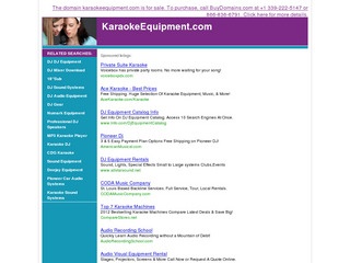 Karaoke Equipme