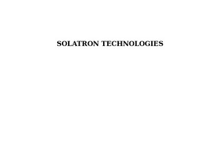Solatron Techno