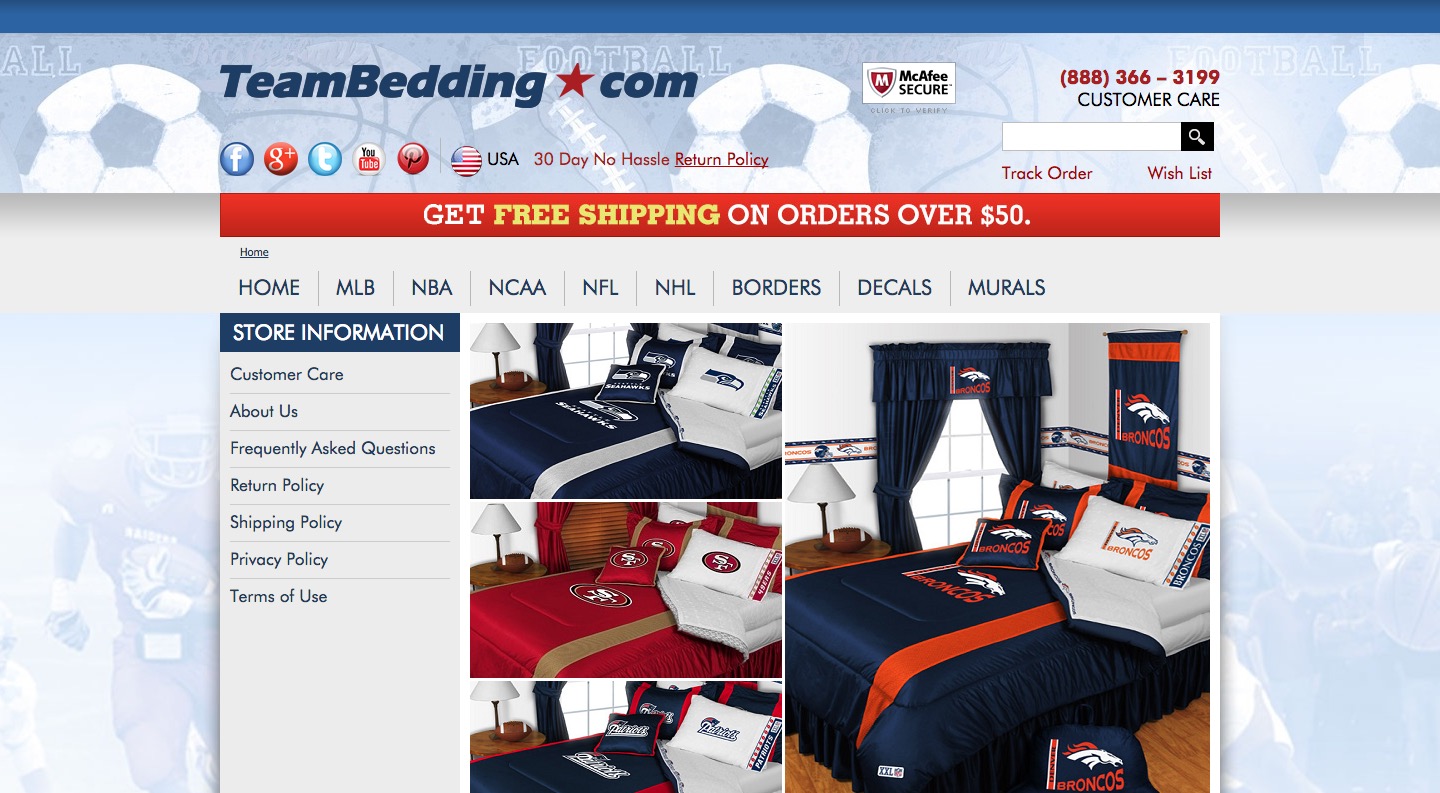 Team Bedding