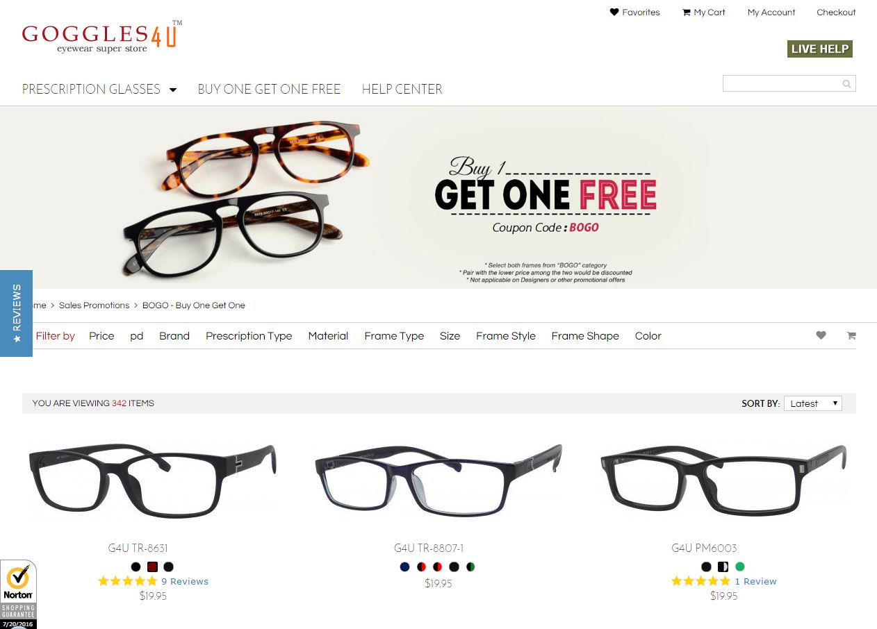 Goggles4u Reviews 20,476 Reviews of ResellerRatings